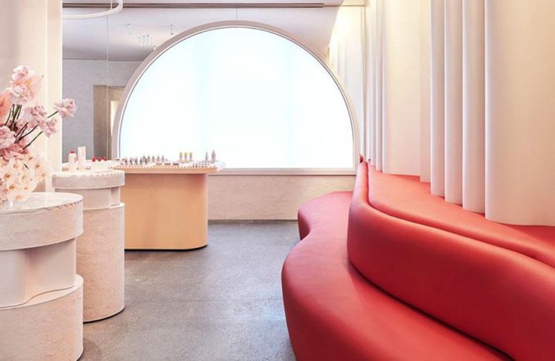 Glossier flagship store, courtesy of Glossier