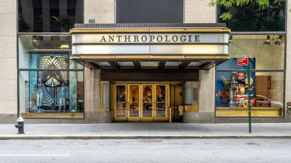 Anthropologie Storefront in NYC Midtown
